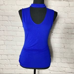 City Streets Choker Collared Sleeveless Top